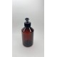 250 ml Kahverengi Plastik Şişe (PET) Siyah Açmalı Kapaklı (Erka Kapak)