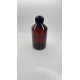 250 ml Kahverengi Plastik Şişe (PET) Siyah Açmalı Kapaklı (Erka Kapak)