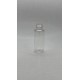 30 ml Şeffaf Plastik Şişe (PET) Siyah Fliptop Kapaklı