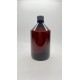 500 ml Kahverengi Plastik Şişe (PET) Siyah Açmalı Kapaklı (Erka Kapak)