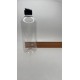 500 ml Şeffaf Plastik Şişe (PET) Siyah Açmalı Kapaklı (Erka Kapak)