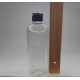 500 ml Şeffaf Plastik Şişe (PET) Siyah Açmalı Kapaklı (Erka Kapak)