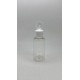 50 ml Şeffaf Plastik Şişe (PET) Beyaz Fliptop Kapaklı