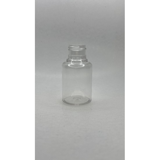 60 ml Şeffaf Plastik Şişe (PET) Siyah Fliptop Kapaklı