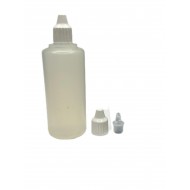 100 ml Damlalıklı Plastik Şişe (Göz Damlası Şişesi) Şeffaf - Beyaz Kapaklı