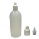 120 ml Damlalıklı Plastik Şişe (Göz Damlası Şişesi) Şeffaf - Beyaz Kapaklı