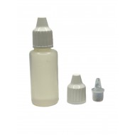 20 ml Damlalıklı Plastik Şişe (Göz Damlası Şişesi) Şeffaf - Beyaz Kapaklı
