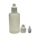 50 ml Damlalıklı Plastik Şişe (Göz Damlası Şişesi) Şeffaf - Beyaz Kapaklı
