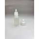 10 ml Damlalıklı Plastik Şişe (Göz Damlası Şişesi) Şeffaf - Beyaz Kapaklı