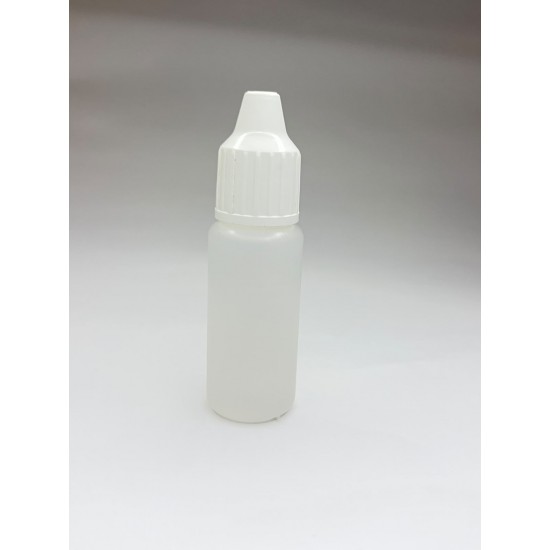 10 ml Damlalıklı Plastik Şişe (Göz Damlası Şişesi) Şeffaf - Beyaz Kapaklı