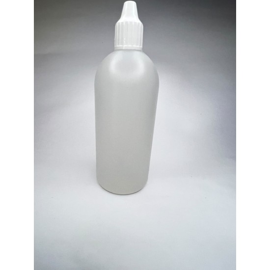120 ml Damlalıklı Plastik Şişe (Göz Damlası Şişesi) Şeffaf - Beyaz Kapaklı
