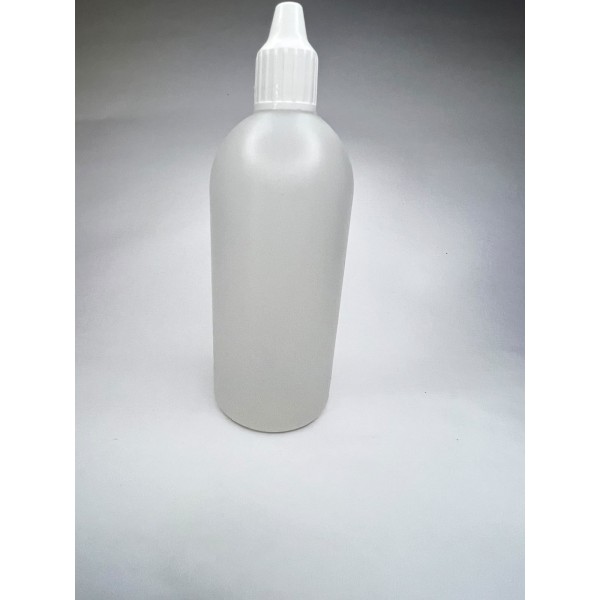 120 ml Damlalıklı Plastik Şişe (Göz Damlası Şişesi) Şeffaf - Beyaz Kapaklı