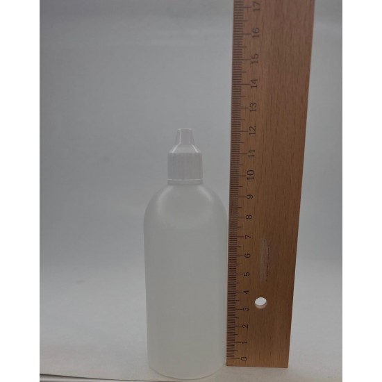 120 ml Damlalıklı Plastik Şişe (Göz Damlası Şişesi) Şeffaf - Beyaz Kapaklı