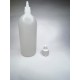 120 ml Damlalıklı Plastik Şişe (Göz Damlası Şişesi) Şeffaf - Beyaz Kapaklı