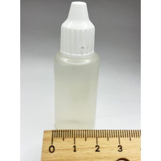 20 ml Damlalıklı Plastik Şişe (Göz Damlası Şişesi) Şeffaf - Beyaz Kapaklı