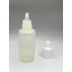 20 ml Damlalıklı Plastik Şişe (Göz Damlası Şişesi) Şeffaf - Beyaz Kapaklı
