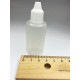 30 ml Damlalıklı Plastik Şişe (Göz Damlası Şişesi) Şeffaf - Beyaz Kapaklı
