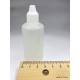 50 ml Damlalıklı Plastik Şişe (Göz Damlası Şişesi) Şeffaf - Beyaz Kapaklı