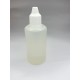 50 ml Damlalıklı Plastik Şişe (Göz Damlası Şişesi) Şeffaf - Beyaz Kapaklı