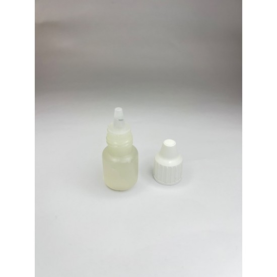 5 ml Damlalıklı Plastik Şişe (Göz Damlası Şişesi) Şeffaf - Beyaz Kapaklı