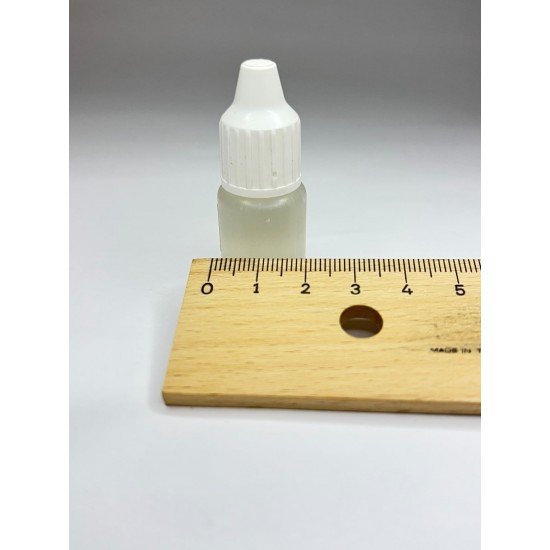 5 ml Damlalıklı Plastik Şişe (Göz Damlası Şişesi) Şeffaf - Beyaz Kapaklı