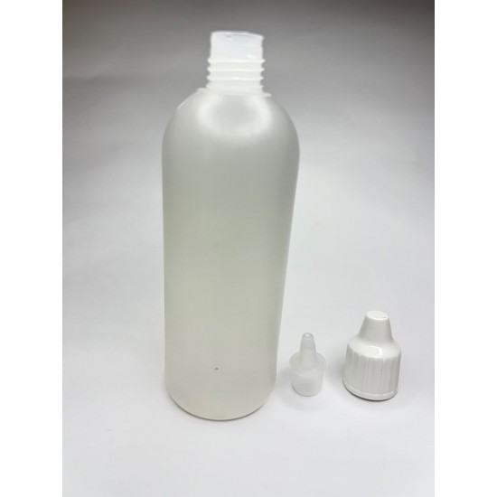 80 ml Damlalıklı Plastik Şişe (Göz Damlası Şişesi) Şeffaf - Beyaz Kapaklı