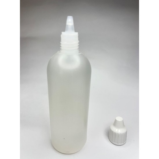 80 ml Damlalıklı Plastik Şişe (Göz Damlası Şişesi) Şeffaf - Beyaz Kapaklı
