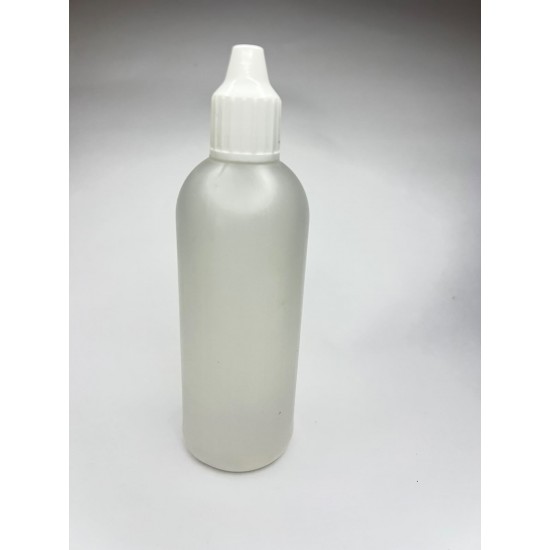 80 ml Damlalıklı Plastik Şişe (Göz Damlası Şişesi) Şeffaf - Beyaz Kapaklı