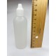 80 ml Damlalıklı Plastik Şişe (Göz Damlası Şişesi) Şeffaf - Beyaz Kapaklı