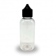 100 ml Şeffaf Gorilla Şişe Siyah Kilitli Mühürlü Kapaklı V3