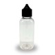 100 ml Şeffaf Gorilla Şişe Siyah Kilitli Mühürlü Kapaklı V3