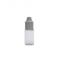 10 ml Şeffaf PET Likit Şişesi Beyaz Çocuk Emniyetli Kapaklı