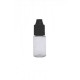 10 ml Şeffaf PET Likit Şişesi Siyah Çocuk Emniyetli Kapaklı