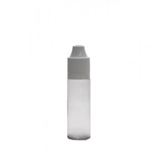 20 ml Şeffaf PET Likit Şişesi Beyaz Çocuk Emniyetli Kapaklı