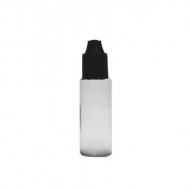 20 ml Şeffaf PET Likit Şişesi Siyah Çocuk Emniyetli Kapaklı