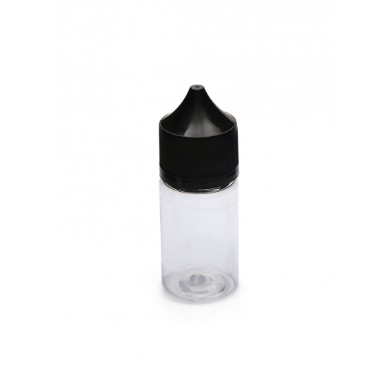 30 ml Şeffaf Gorilla Şişe Beyaz Kilitli Mühürlü Kapaklı V3