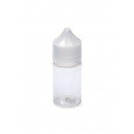 30 ml Şeffaf Gorilla Şişe Siyah Kilitli Mühürlü Kapaklı V3