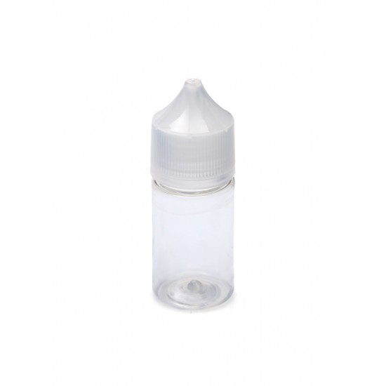 30 ml Şeffaf Gorilla Şişe Siyah Kilitli Mühürlü Kapaklı V3