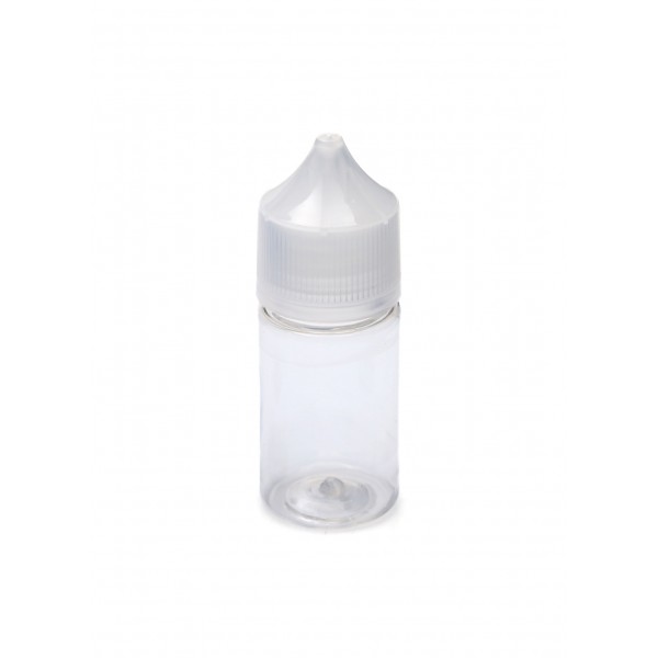 30 ml Şeffaf Gorilla Şişe Siyah Kilitli Mühürlü Kapaklı V3