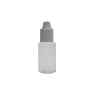 30 ml Şeffaf PET Likit Şişesi Beyaz Çocuk Emniyetli Kapaklı