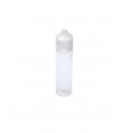 60 ml Şeffaf Gorilla Şişe Beyaz Kilitli Mühürlü Kapaklı V3