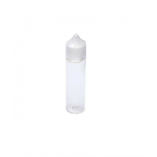 60 ml Şeffaf Gorilla Şişe Beyaz Kilitli Mühürlü Kapaklı V3
