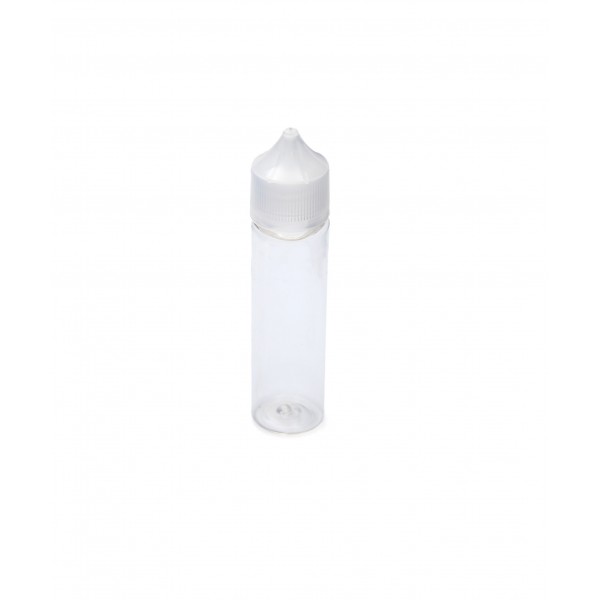 60 ml Şeffaf Gorilla Şişe Beyaz Kilitli Mühürlü Kapaklı V3