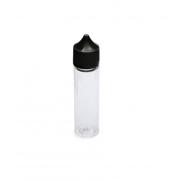 60 ml Şeffaf Gorilla Şişe Siyah Kilitli Mühürlü Kapaklı V3