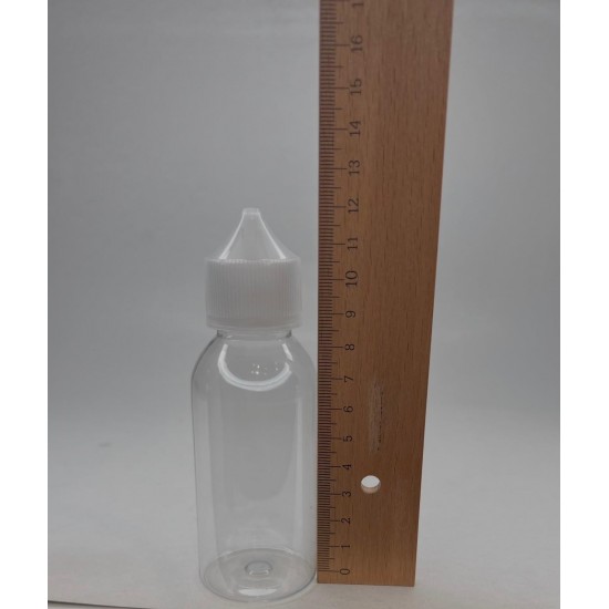100 ml Şeffaf Gorilla Şişe Beyaz Kilitli Mühürlü Kapaklı