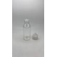 100 ml Şeffaf Gorilla Şişe Beyaz Kilitli Mühürlü Kapaklı