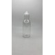 100 ml Şeffaf Gorilla Şişe Beyaz Kilitli Mühürlü Kapaklı