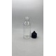100 ml Şeffaf Gorilla Şişe Siyah Kilitli Mühürlü Kapaklı V3