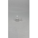 20 ml Şeffaf PET Likit Şişesi Beyaz Çocuk Emniyetli Kapaklı