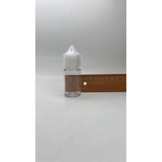 30 ml Şeffaf Gorilla Şişe Siyah Kilitli Mühürlü Kapaklı V3